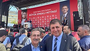 Başkan Tugay CHP'nin 'Büyük Emekli Mitingi'ne katıldı