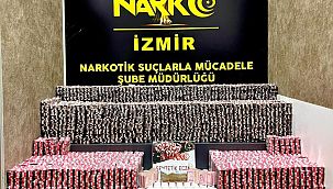 İzmir Bornova'da çok sayıda sentetik uyuşturucu hap ele geçirildi