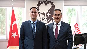 Olgun Atila'dan Başkan Eşki'ye ziyaret