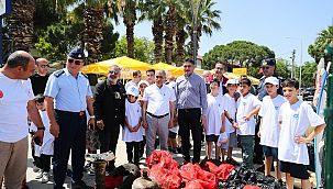 Aliağa'da deniz dibi temizliği yapıldı