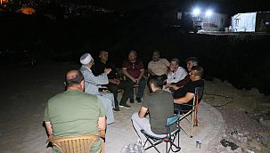 Kur'an kursu inşaatının yıkımına karşı mahalle sakinleri nöbete başladı