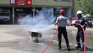 Yangında ilk müdahale için hazırlıklar gözden geçirildi