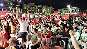 Menemen'de milli coşku, dev ekranda yaşanacak