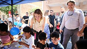 'Mutlu Çocuklar Sokağı' ile Konak'ta sokaklar çocukların oyun alanı oldu