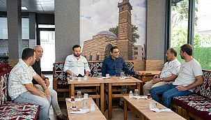 Yiğit'ten imece ile yapılan taziye evine ziyaret