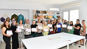 Sasalı'da kadınların el emeği ürünleri sergiye çıktı