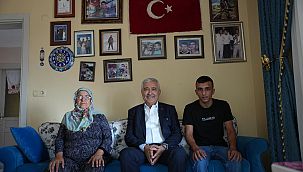 Zafer bayramında şehit aileleri unutulmadı