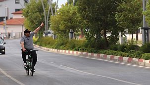 Başkan Çiçek pedal çevirdi