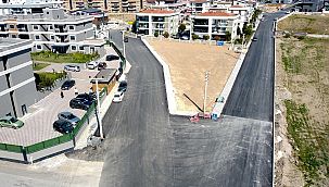 Menderes'te yollar asfaltlanıyor