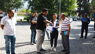 Başkan Sengel, mahalleyi karış karış gezdi, çalışmaları inceledi