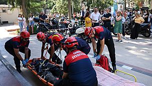 Bornova Belediyesi'nde yangın tatbikatı