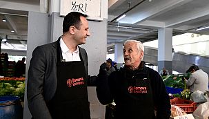 Bornova'da pazar yerlerinde dönüşüm