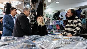 Başkan Mutlu'dan Kemeraltı esnafına ziyaret