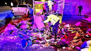 Çöp kamyonundan 1,5 kilo uyuşturucu çıktı!