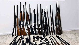 Muğla'da tüfek ve kurusıkı tabanca ele geçirildi