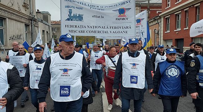 Romanya'da Demiryolu Çalışanlarından Büyük Protesto