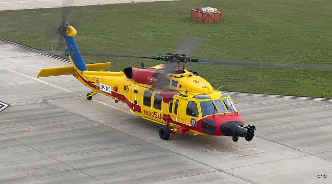 rescEU'nun İlk Helikopteri Romanya'ya İndi