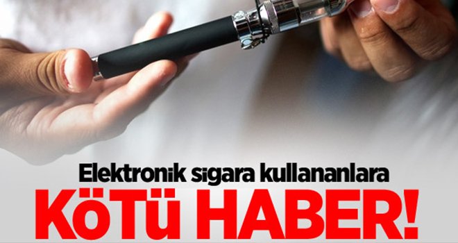 Elektronik sigaralar akciğer kanserine neden oluyor!