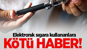 Elektronik sigaralar akciğer kanserine neden oluyor!