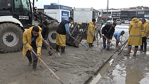 Kuvvetli yağış en çok Güzelçamlı'yı vurdu