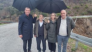 Çankırı çöken köprüde inceleme yaptı