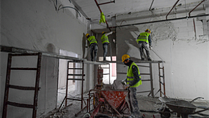 Yeni ek hizmet binasında kaba inşaat tamamlandı