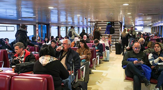 Aliaport'ta ilk sefer Midilli'ye yapıldı