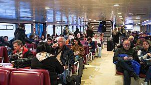 Aliaport'ta ilk sefer Midilli'ye yapıldı