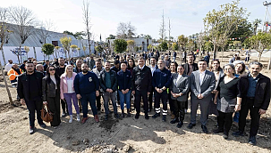 Beton alan yeşile dönüştürüldü