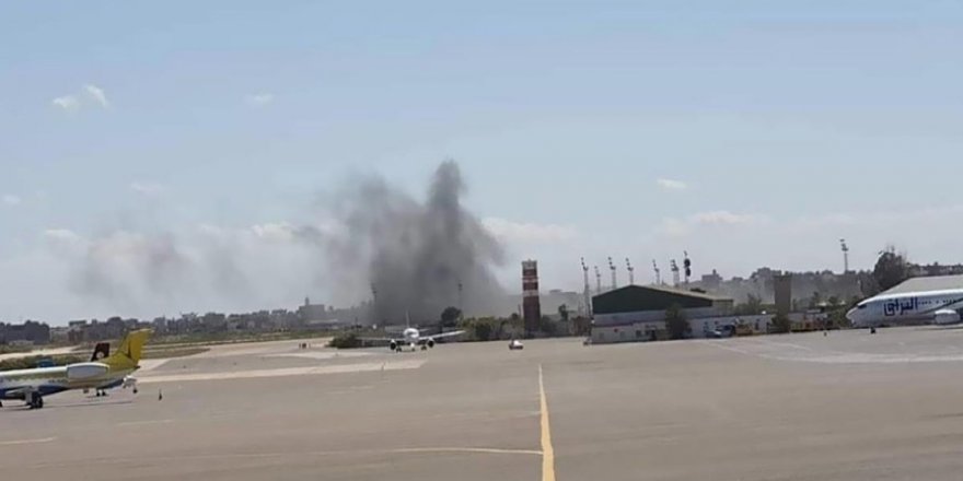 Hafter Uluslararası Mitiga Havaalanı'na füze ile saldırdı