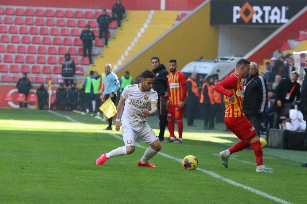 Kayserispor ile MKE Ankaragücü yenişemedi: 1-1
