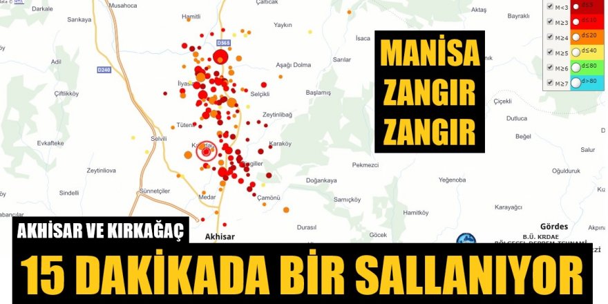 Akhisar ve Kırkağaç durmuyor! 40 saatte 156 deprem... İşte harita