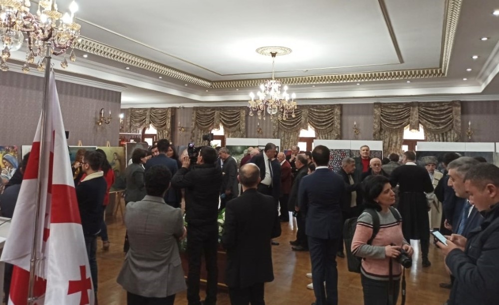 Gürcistan'da Hocalı Katliamı'nın 28'nci yıl dönümüne yönelik anma töreni