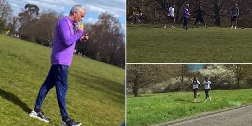 Futbolcular ile parkta antrenman yapan Mourinho hatasını kabul etti