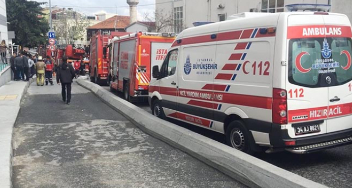 Tıp Fakültesi Hastanesi'nde yangın paniği.