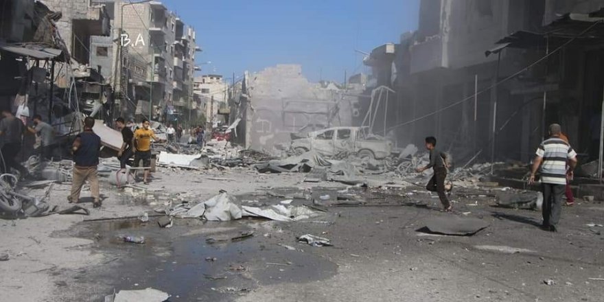 Esad rejimi ve Rus savaş uçakları İdlib'e saldırmaya devam ediyor