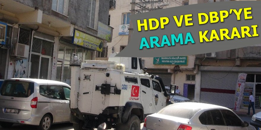 Mardin'de HDP ve DBP partilerine ve belediye yöneticilerinin evinde arama yapıldı