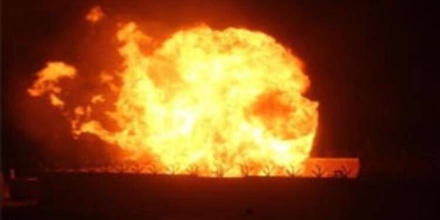 Restoranda doğalgaz borusu patladı