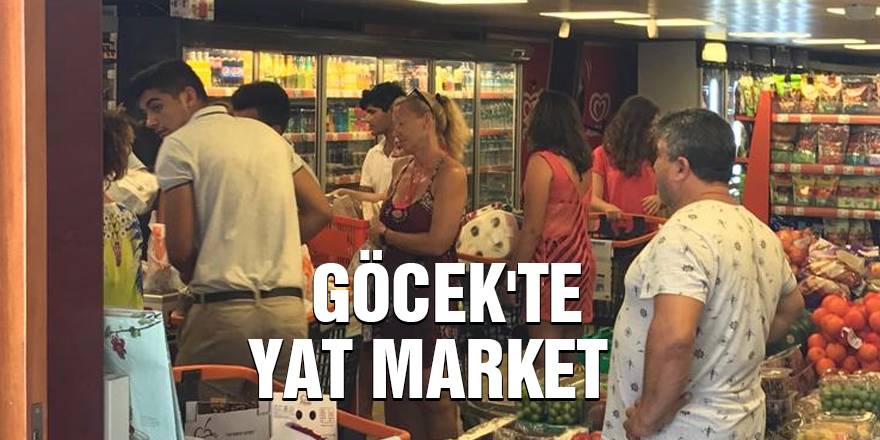 Denizin ortasında süpermarket