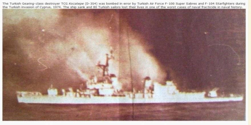 Kocatepe gemisi 45 yıl sonra Kıbrıs'ta unutulmadı