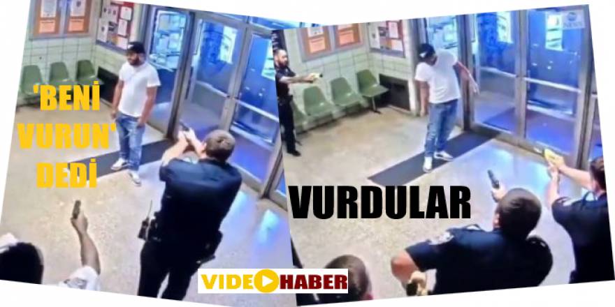 Elinde bıçakla polis merkezine girdi, vurulmayı istedi