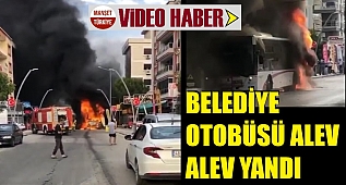 Otobüs böyle yandı! Yolcular son anda indi