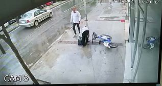 Belediyenin kiralık bisikletiyle hırsızlık