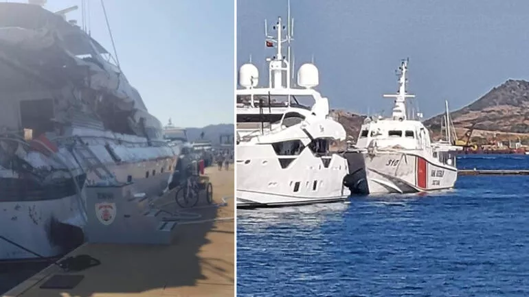 İşte o yat! Sahil Güvenlik ateş açarak ve çarparak durdurdu