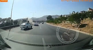 Öyle bir manevra yaptı, son anda ölümden kurtuldu