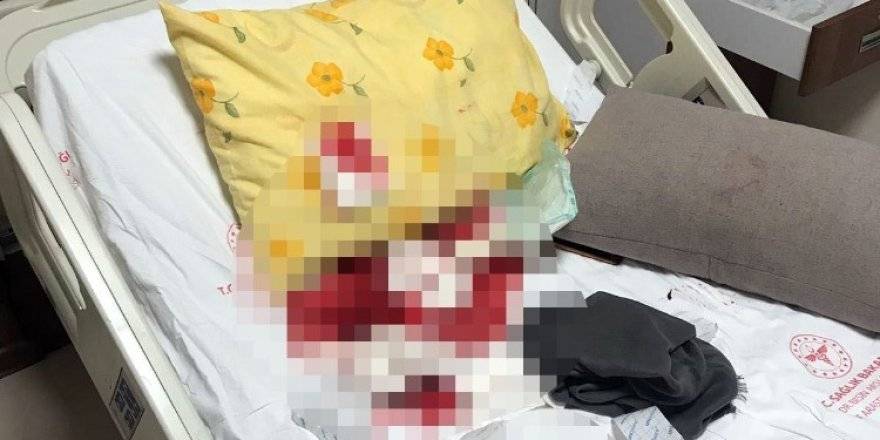 Doğum yapan eşini hastanede bıçakladı!