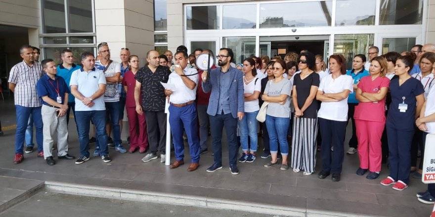 Isırdığı hemşireyi bayılttı