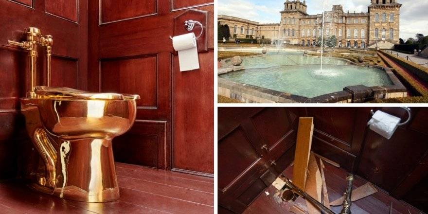 Dedektifler, saraydan çalınan 'altın klozet' hırsızlarının peşinde!