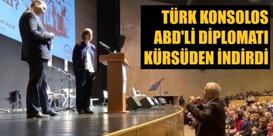 Türk diplomat ABD'li diplomatı kürsüden indirdi