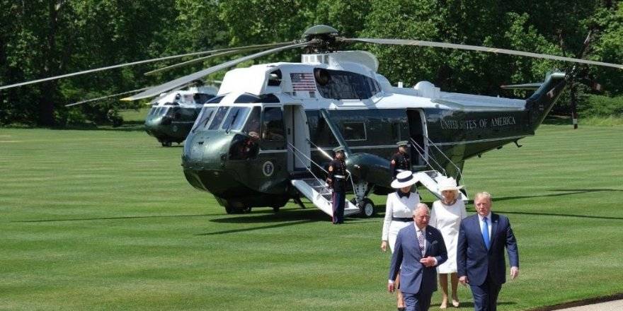 Kraliyet Sarayı,ABD Başkanı Trump'ı resmi törenle karşıladı
